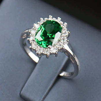 Anillo de plata de ley 925 maciza auténtica de 2,0 quilates, regalo de moda para mujer, joyería de circonita 5A, anillos de compromiso de boda de plata de marca.