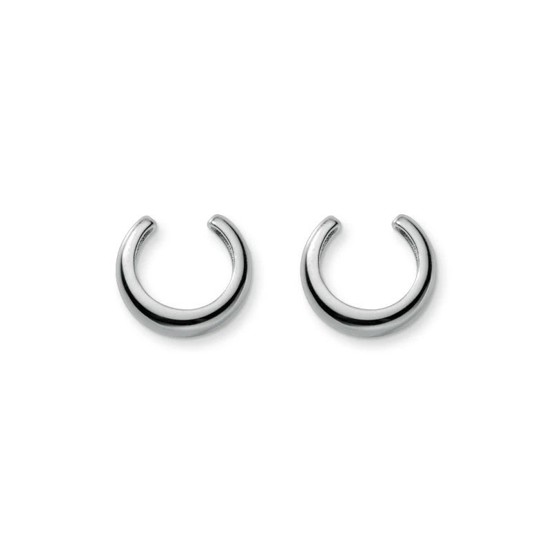 Pendientes de clip de plata de ley 925 con forma de C gruesa y minimalista de Modian Fashion para mujer, joyería fina, sin perforaciones.