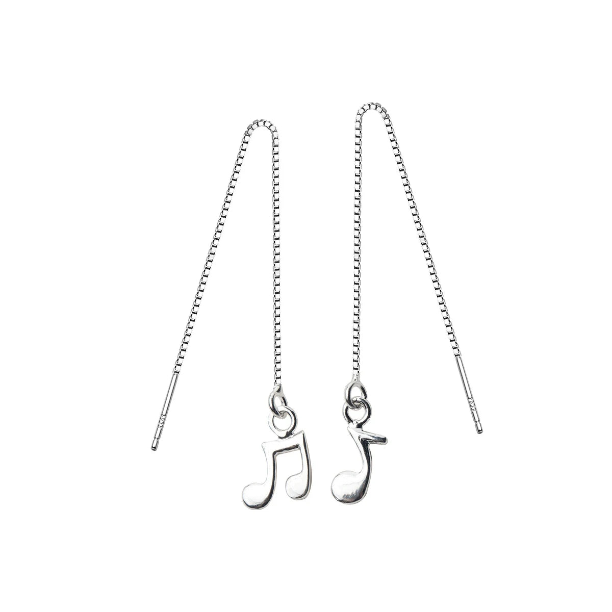 Pendientes Modian de plata de ley 925 de alta calidad con símbolo musical y cadena larga para mujer, joyería de moda en plata de ley, NUEVOS
