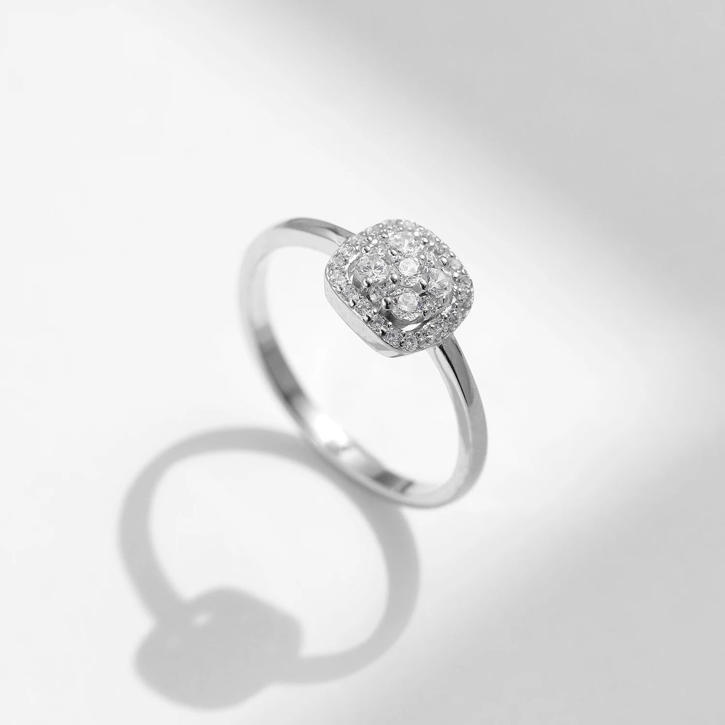 Anillo de boda de moissanita MODIAN con engaste pavé de color D VVS1 brillante, plata de ley 925, para mujer, joyería fina