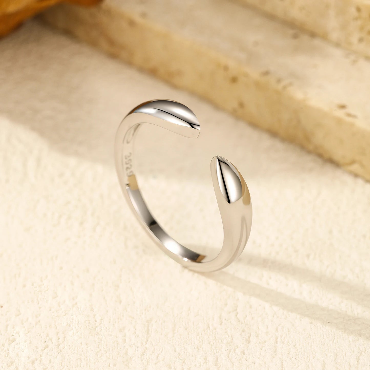 Anillos de diseño original MODIAN de plata de ley 925, anillos geométricos ajustables a la moda para mujer, joyería fina apilable.