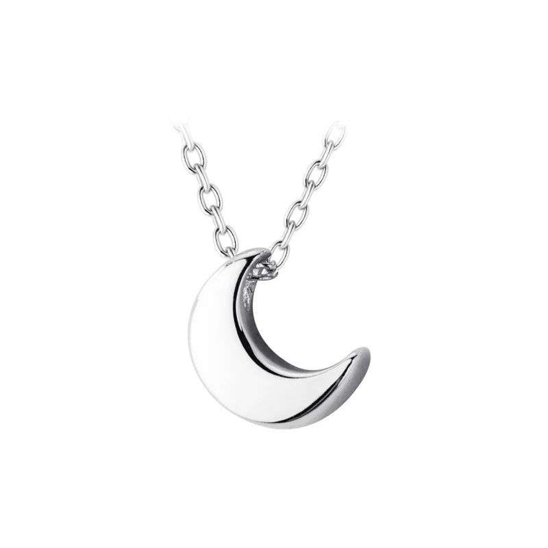 Colgante clásico Modian de media luna de plata 100 % para mujer, de moda, de plata de ley 925, estilo bonito, joyería fina.