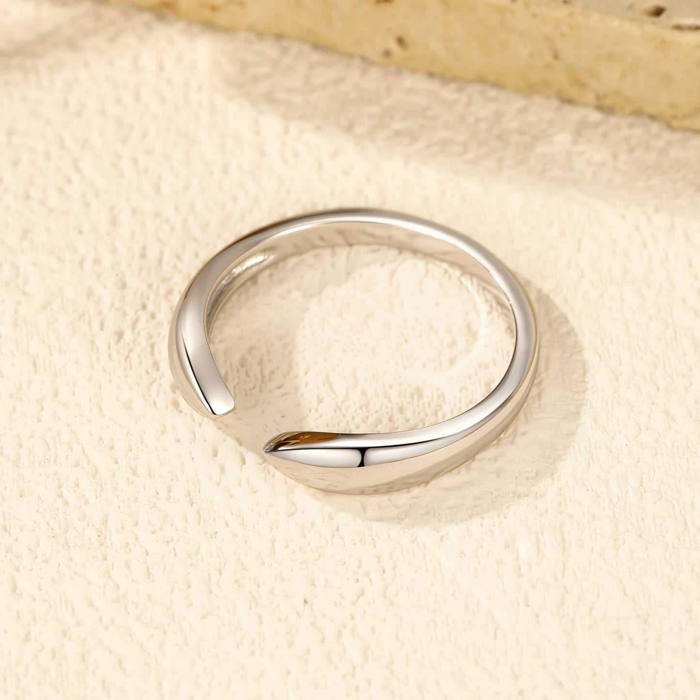 Anillos de diseño original MODIAN de plata de ley 925, anillos geométricos ajustables a la moda para mujer, joyería fina apilable.