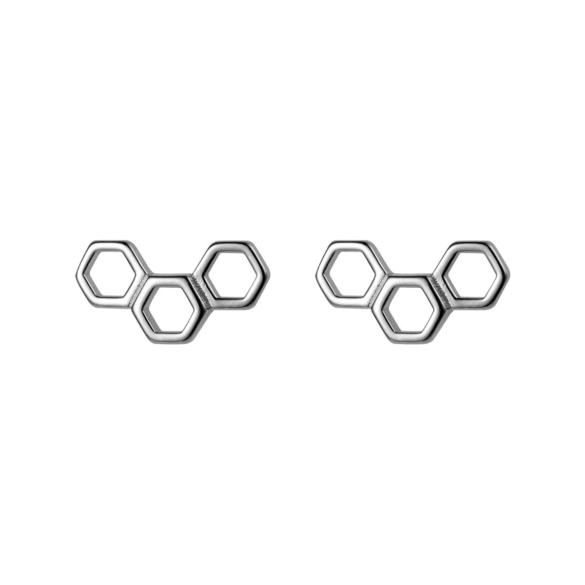 Pendientes Modian para mujer, plata de ley 925 auténtica, diseño de panal, pendientes de botón, pasador de orejas de moda, joyería de moda, NUEVOS