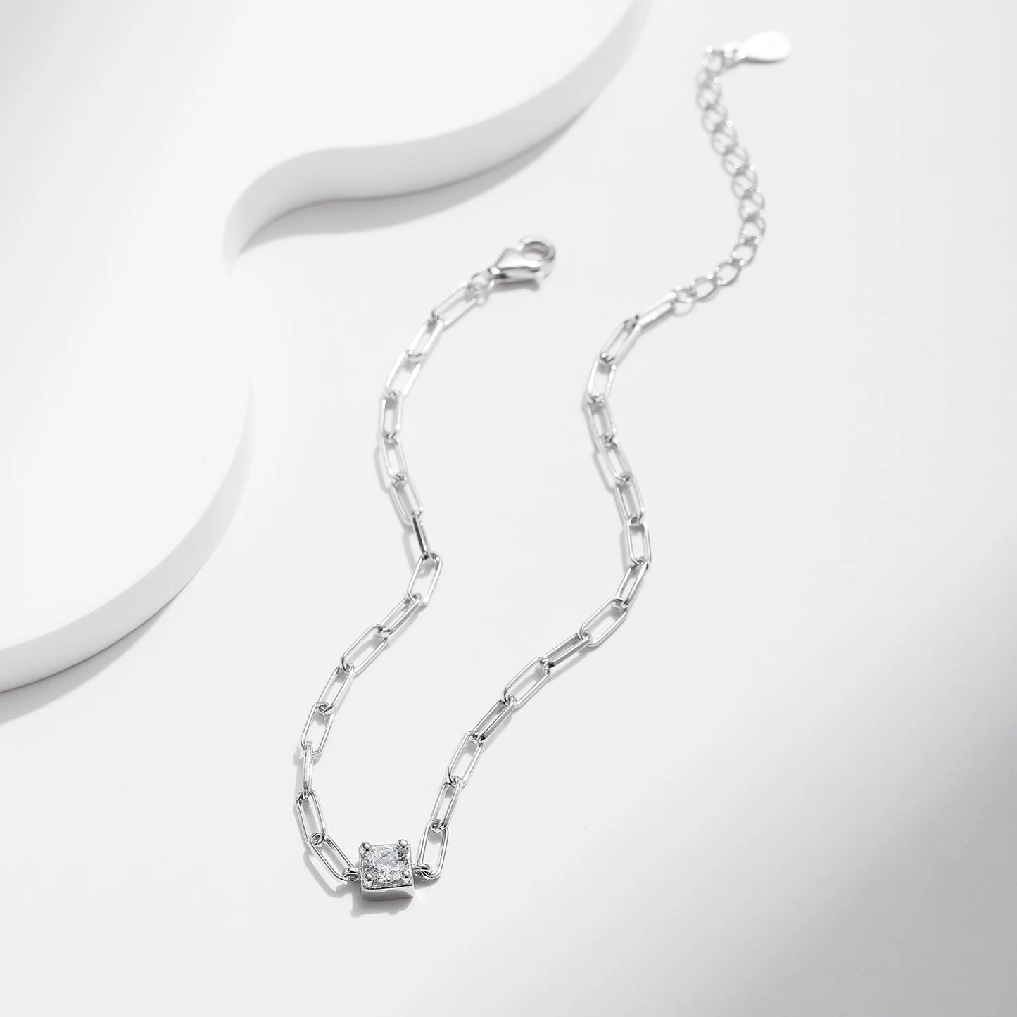 Pulsera MODIAN de moissanita color D transparente con diamantes de laboratorio de 0,3 quilates y plata de ley 925, elegante pulsera para mujer, joyería fina.