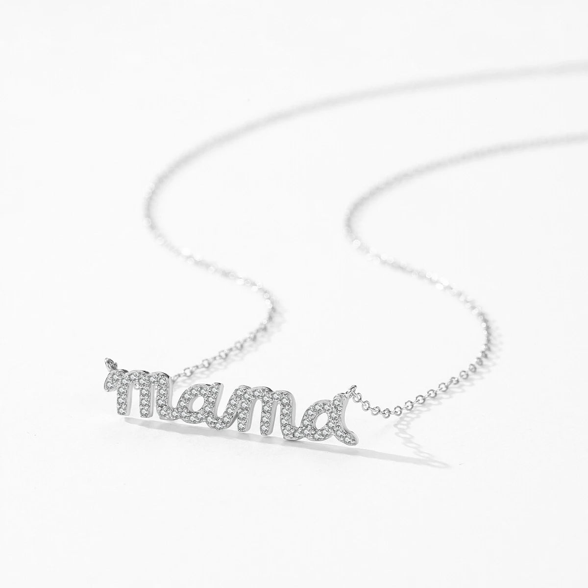 Collar MODIAN de plata de ley 925 con colgante de circonita cúbica brillante y engaste pavé, cadena de eslabones de color dorado a la moda para mujer, joyería fina, regalos.