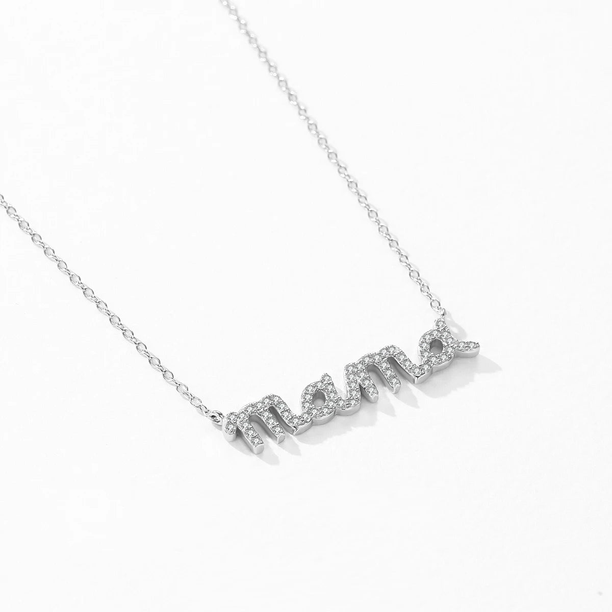 Collar MODIAN de plata de ley 925 con colgante de circonita cúbica brillante y engaste pavé, cadena de eslabones de color dorado a la moda para mujer, joyería fina, regalos.