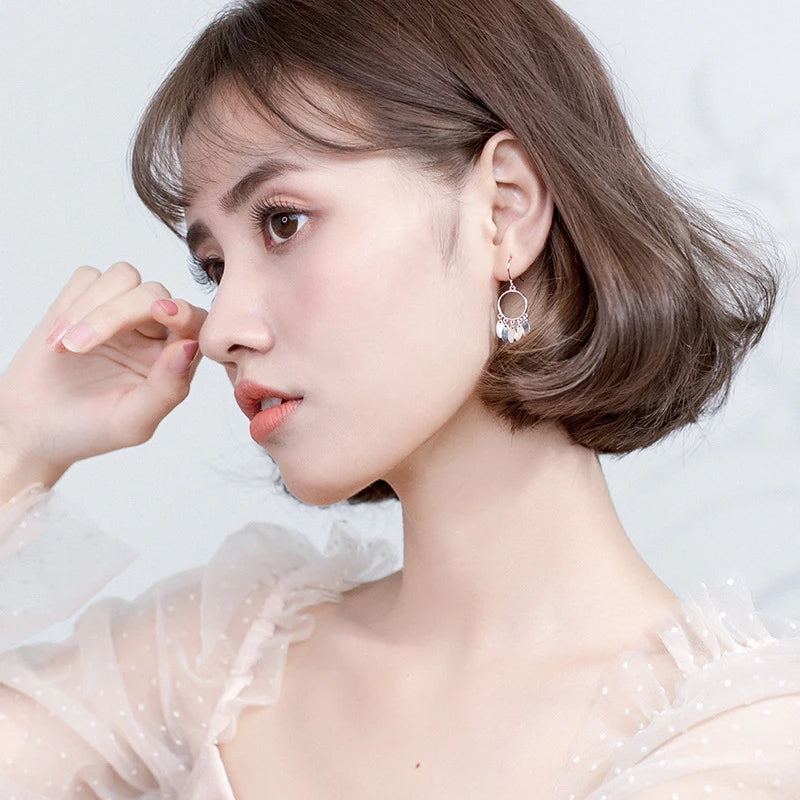 Modian New Style Vintage Dreamcatcher Swing Dangle Earrings For Women Sterling Silver 925 Fashion Drop Earring Female Jewelry