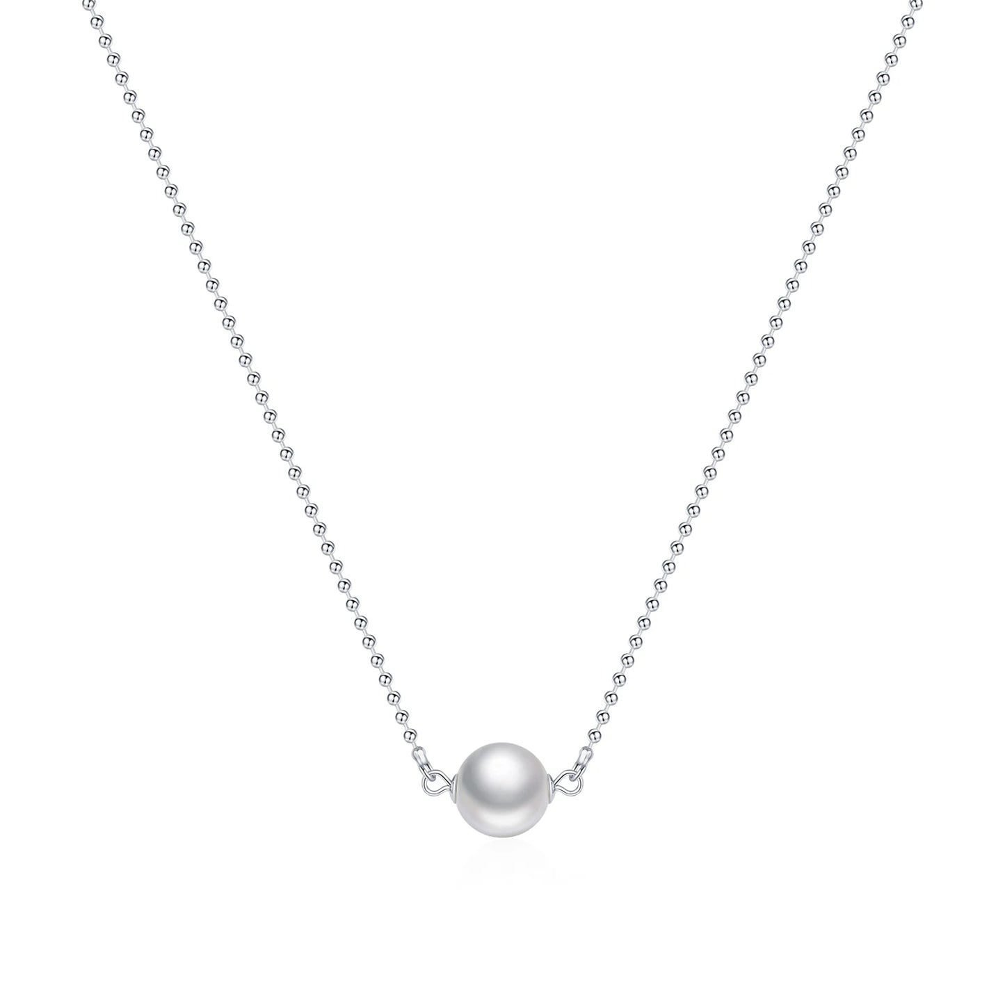 Collar elegante de perlas de cristal MODIAN de plata de ley 925, collares con colgantes de cuentas de moda, joyería fina, regalos para mujeres