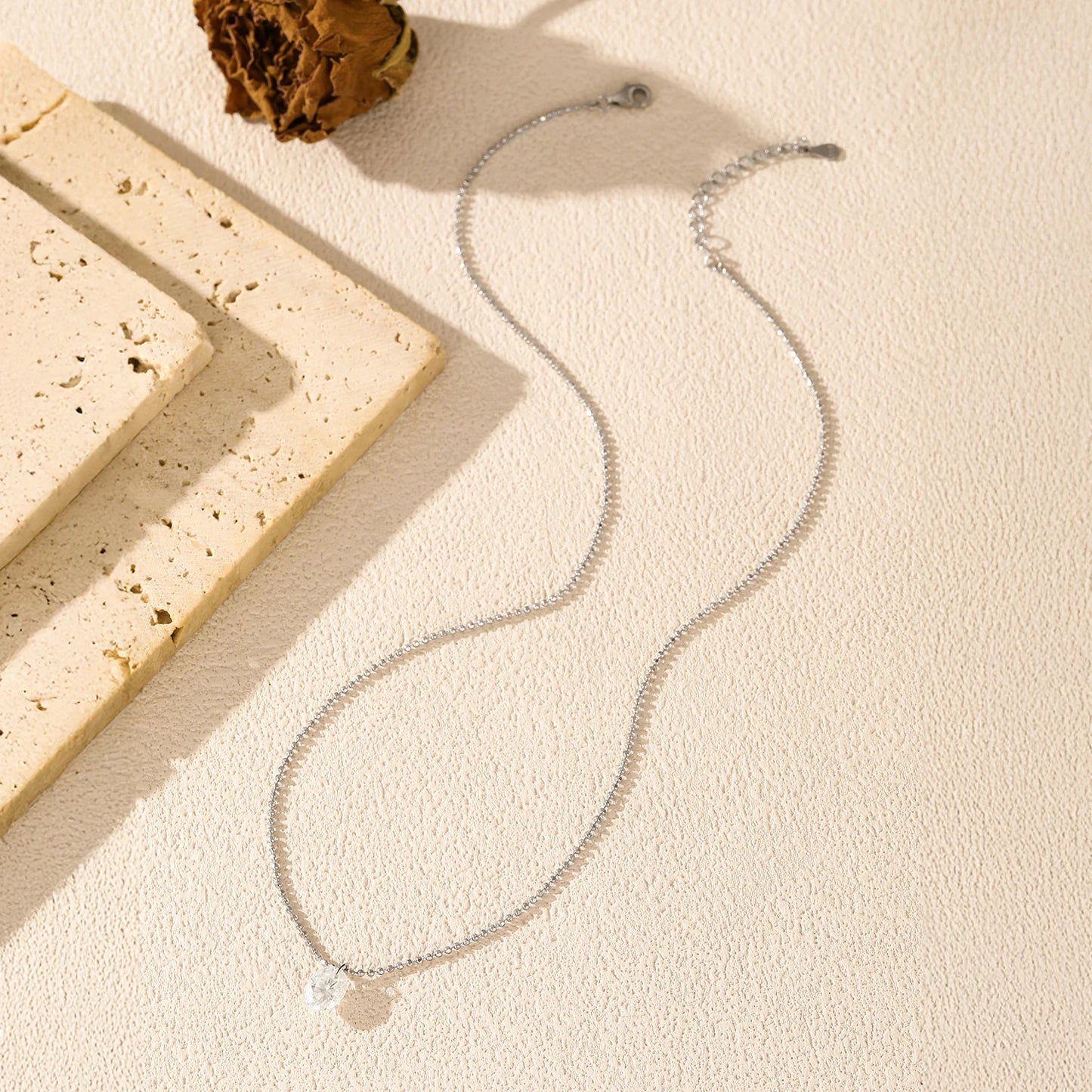 Colgante de moissanita ovalada de 1,5 quilates de MODIAN, cadena de cuentas sencillas de plata de ley 925, collar para mujer, joyería fina de uso diario.