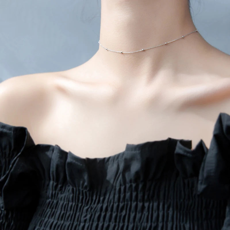 Collar Modian de plata de ley 925 con colgante en color rosa y dorado para mujer, joyería fina de moda.