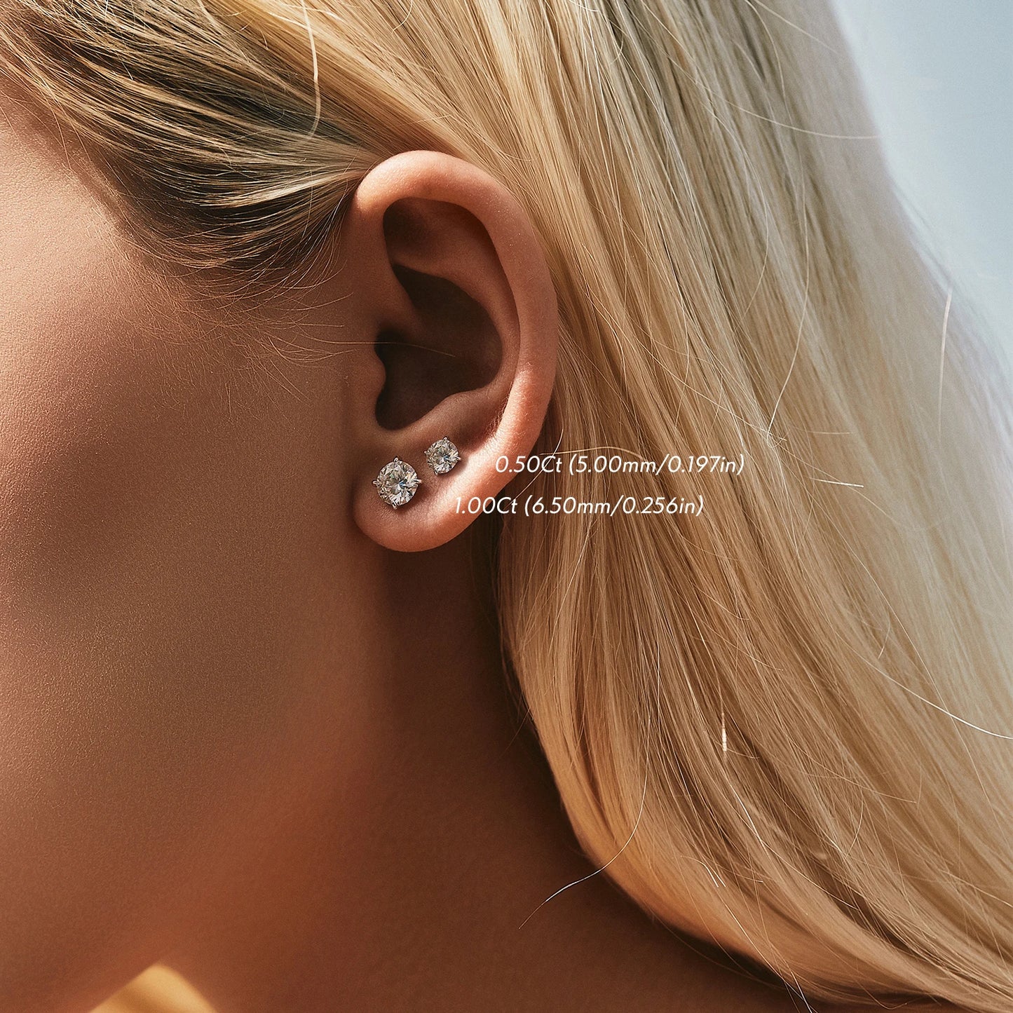 Pendientes de moissanita MODIAN de color D de 1 quilates, plata de ley 925, para boda, compromiso, diamantes creados en laboratorio, joyería para mujer, regalo