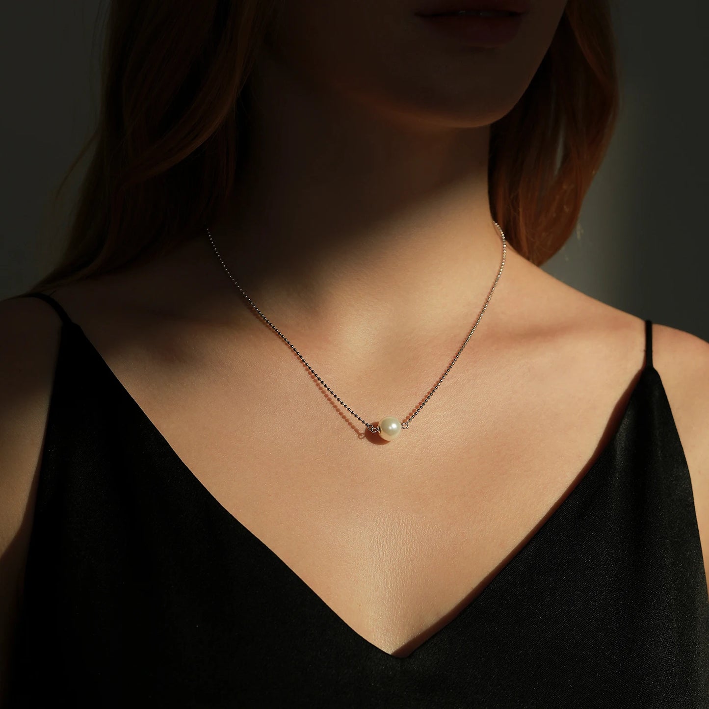 Collar elegante de perlas de cristal MODIAN de plata de ley 925, collares con colgantes de cuentas de moda, joyería fina, regalos para mujeres
