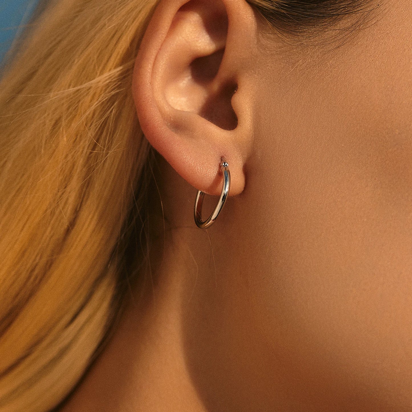 Pendientes de aro franceses clásicos y atrevidos de MODIAN en plata de ley 925, chapados en oro blanco de 18 quilates, joyería fina para mujer.