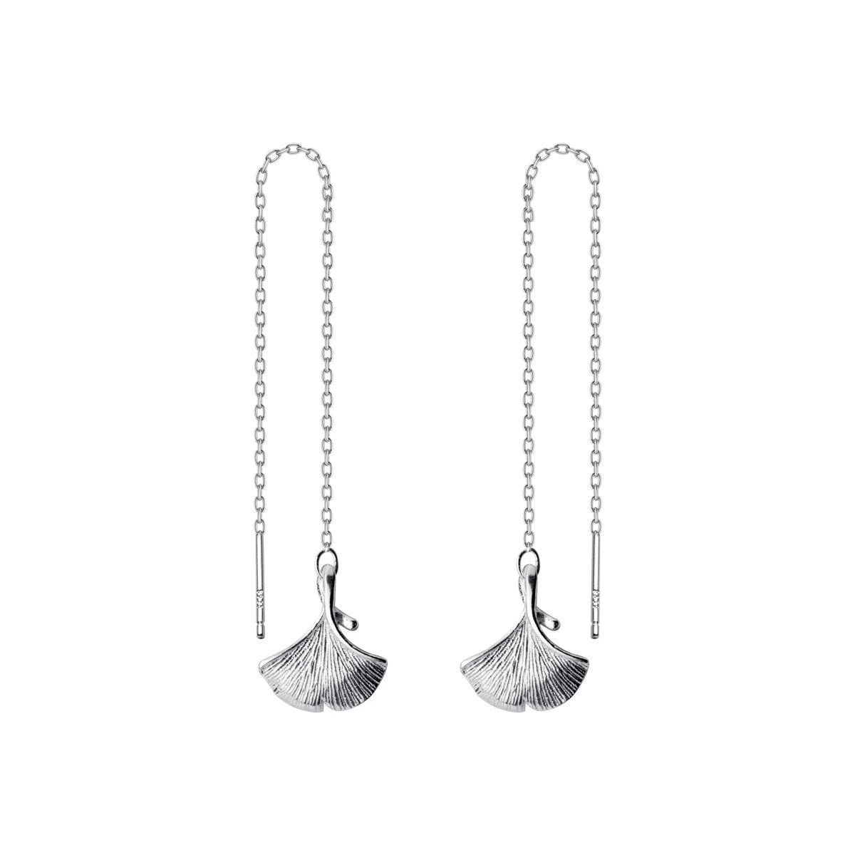 Pendientes largos Modian con borlas y conchas, clásicos, de plata de ley 925, con diseño de sirena, para mujer, joyería exquisita