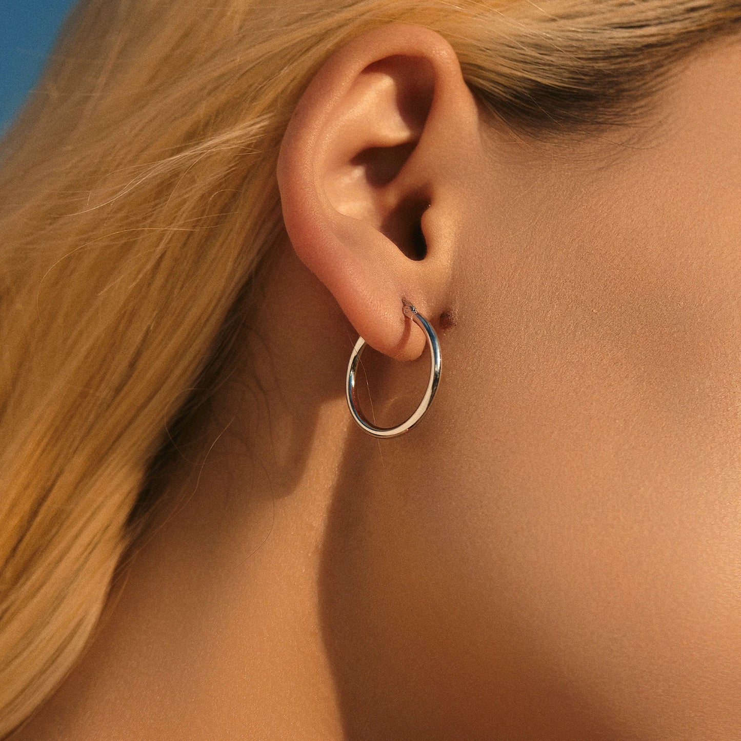 Pendientes de aro franceses clásicos y atrevidos de MODIAN en plata de ley 925, chapados en oro blanco de 18 quilates, joyería fina para mujer.