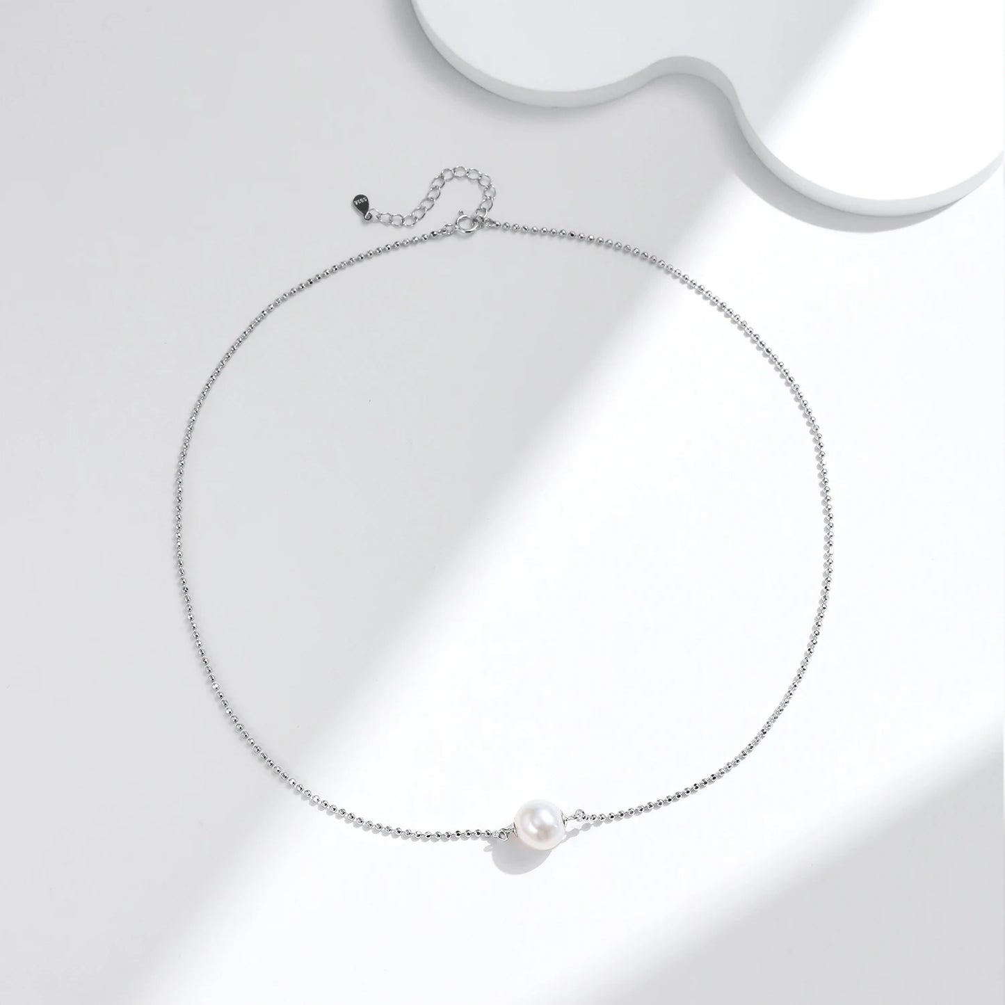 Collar elegante de perlas de cristal MODIAN de plata de ley 925, collares con colgantes de cuentas de moda, joyería fina, regalos para mujeres
