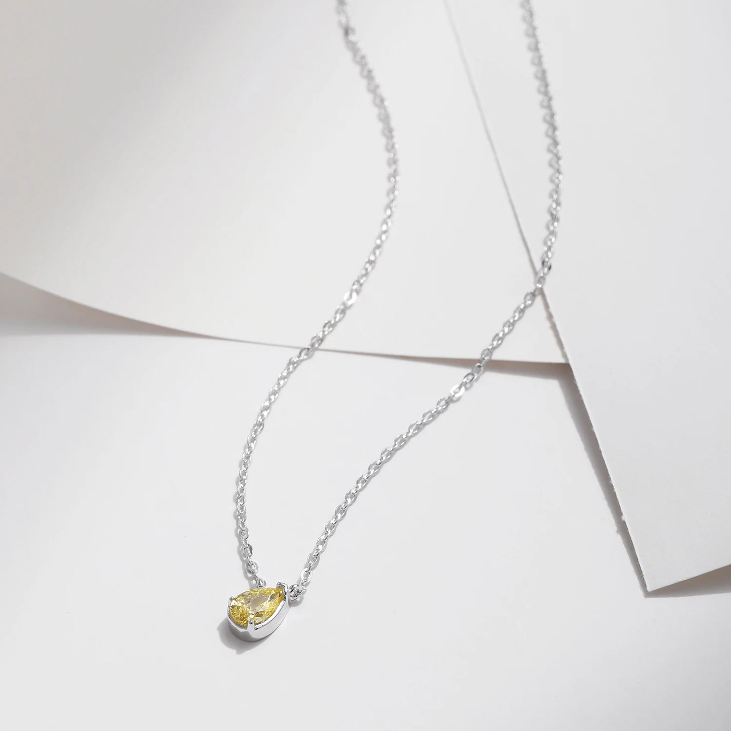 Collar MODIAN de plata de ley 925 con circonitas y gotas de agua, chapado en oro, personalizado, para mujer, joyería fina para bodas.