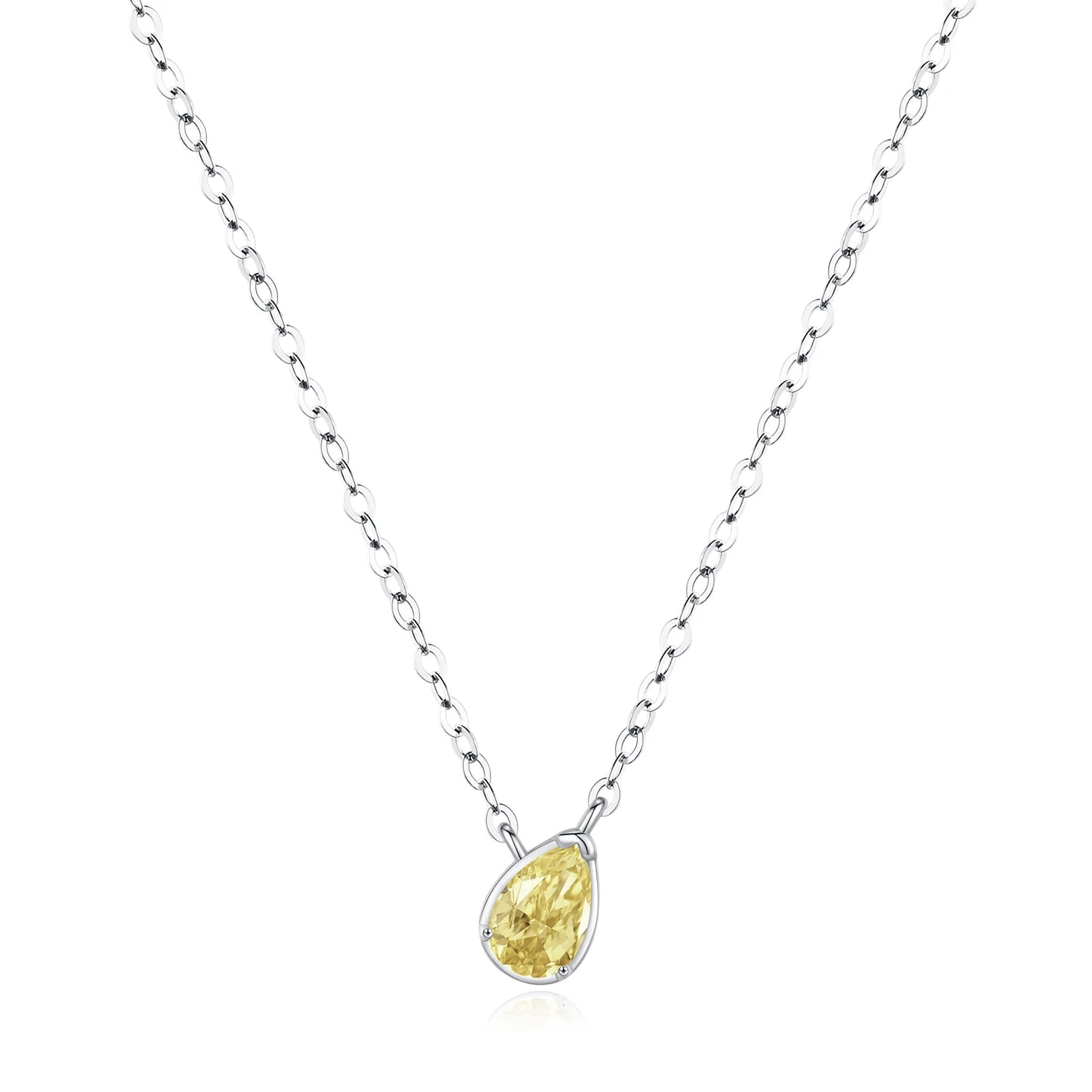 Collar MODIAN de plata de ley 925 con circonitas y gotas de agua, chapado en oro, personalizado, para mujer, joyería fina para bodas.