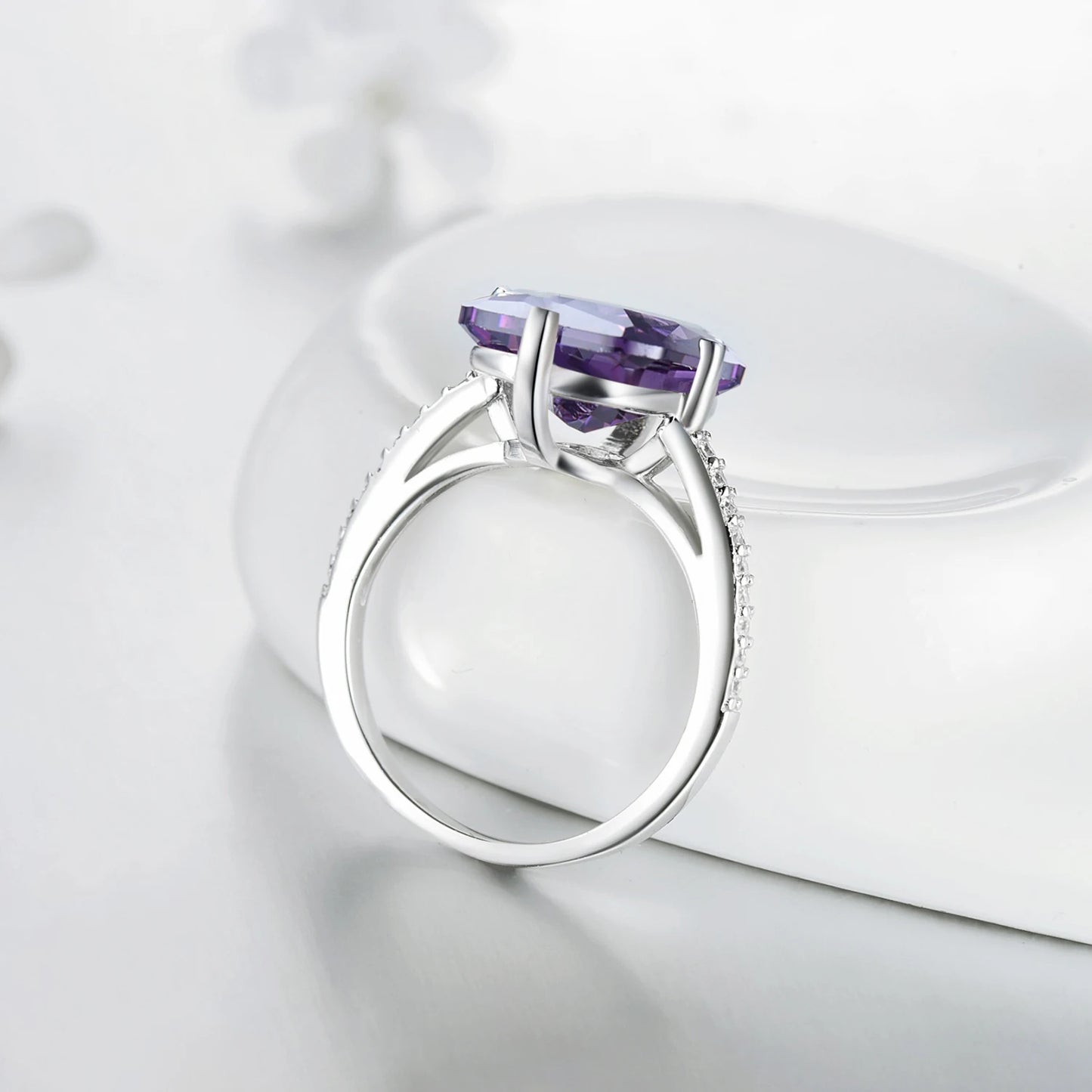 Anillos de lujo de plata de ley 925 de Modian Instagram, nuevos y clásicos, para mujer, joyería de aniversario y compromiso, anillo de plata.
