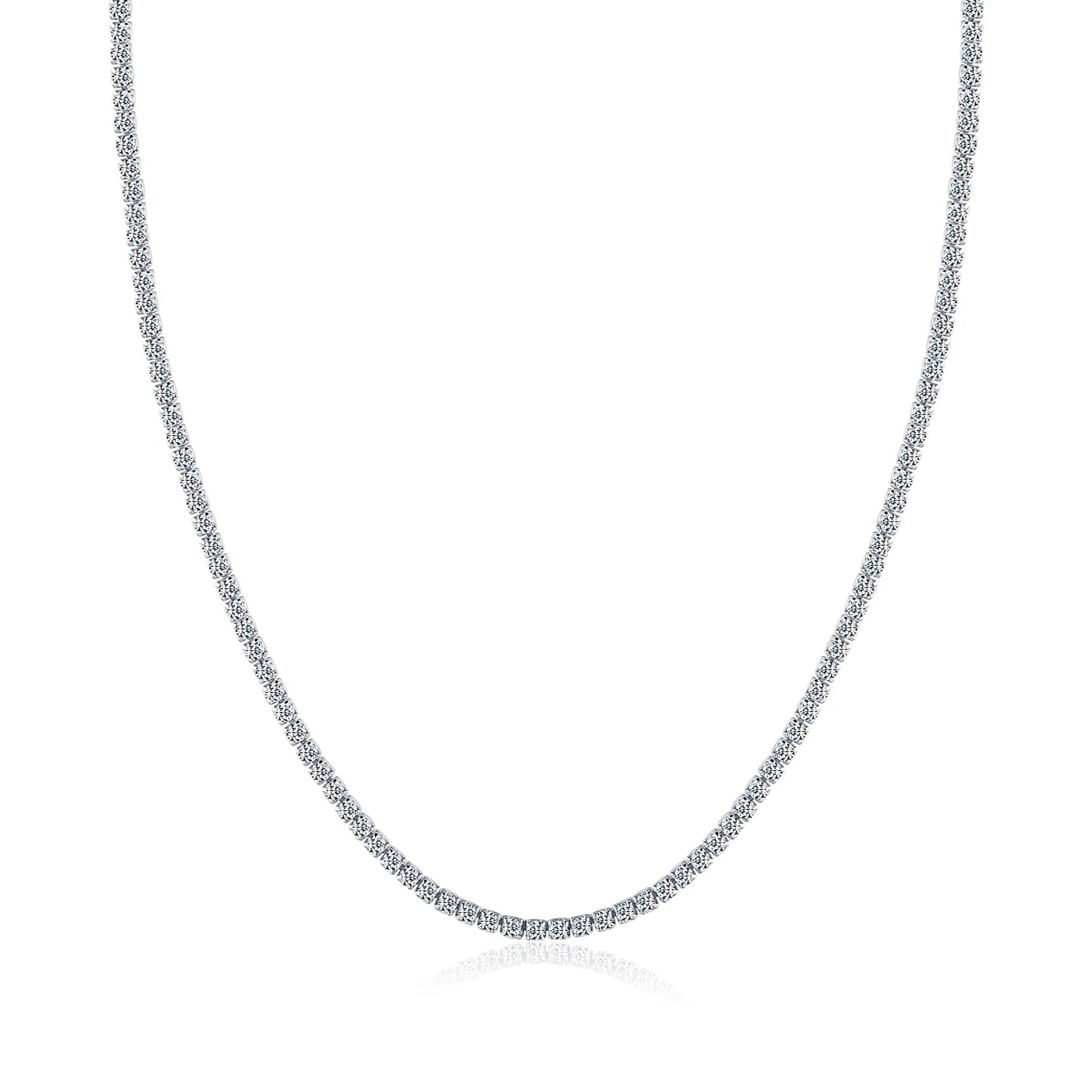 MODIAN 925 Sterling Silver Trendy Cross Swing Necklace Luxury Full Zirconia Choker Pendant Necklace For Women Fine Jewelry