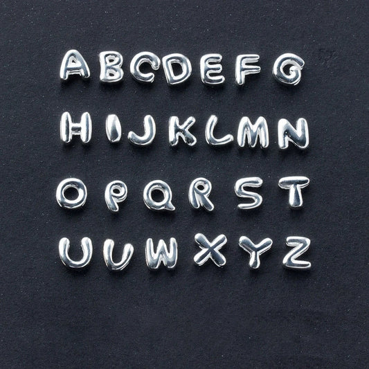 Colgante de plata de ley 925 con 26 letras de Modian Fashion, estilo clásico, para mujer.