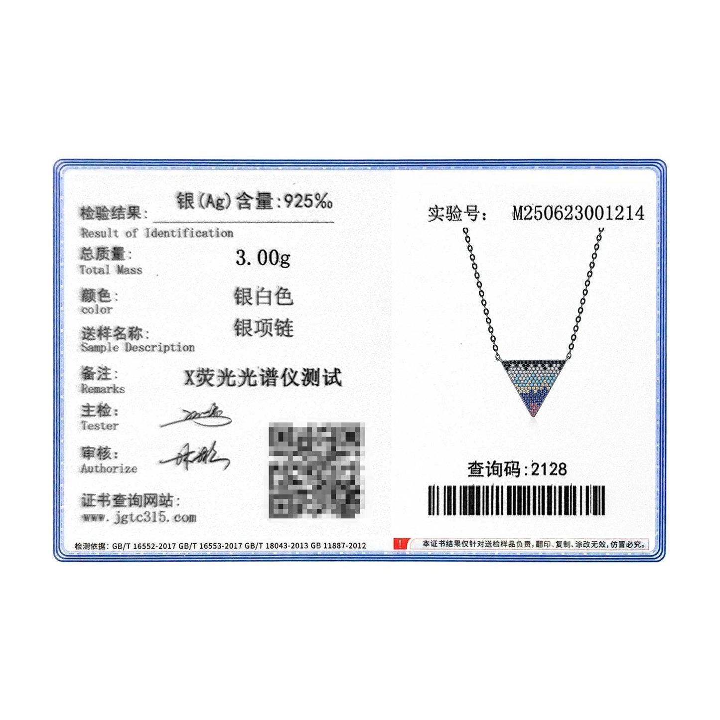 MODIAN 925 Sterling Silver Synthetic Turquoise Pixel-Art Inverted Triangle Black Pendant Necklace For Women Fine Jewelry
