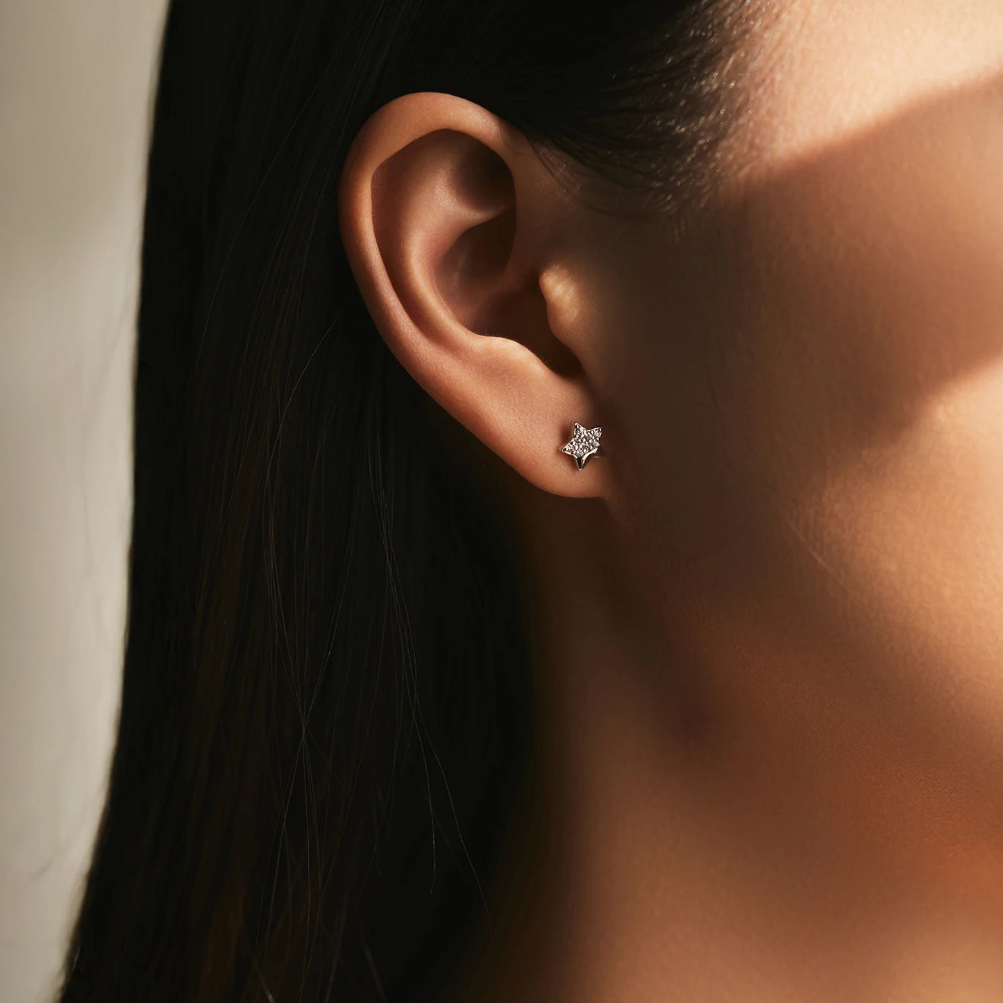 MODIAN 925 Sterling Silver Irregular Mirror Fashion Stars Small Stud Earrings Shiny Daily Wear Fine Jewelry For Women