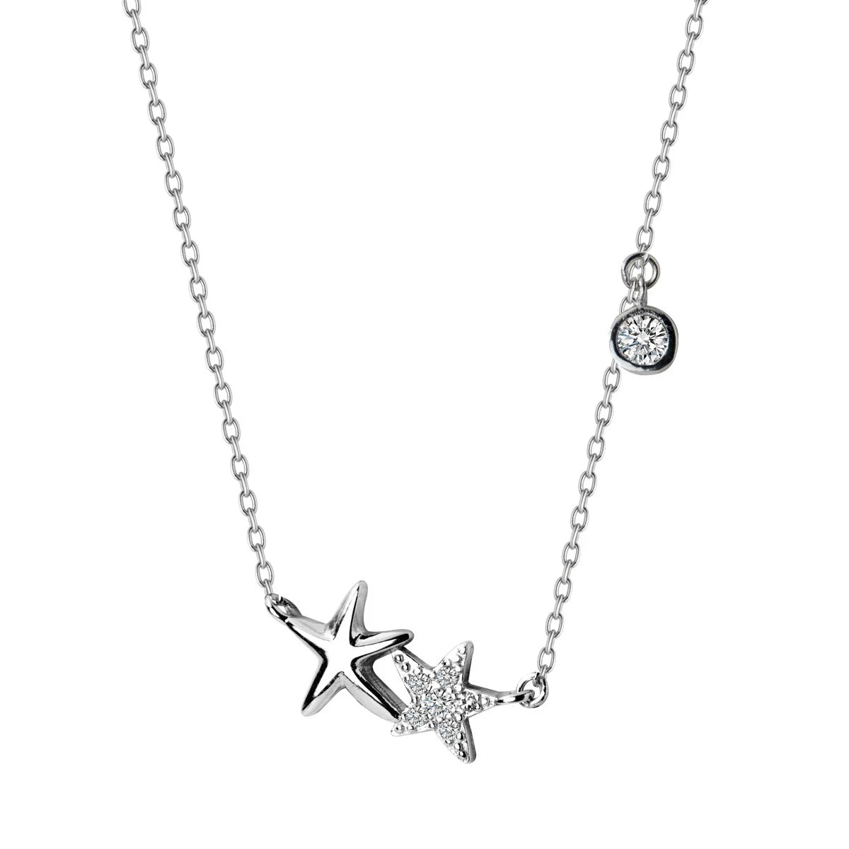 Gargantilla con colgante de estrella de mar de plata de ley 925 de Modian, nuevo diseño, para mujer, con circonita cúbica transparente, joyería fina de moda