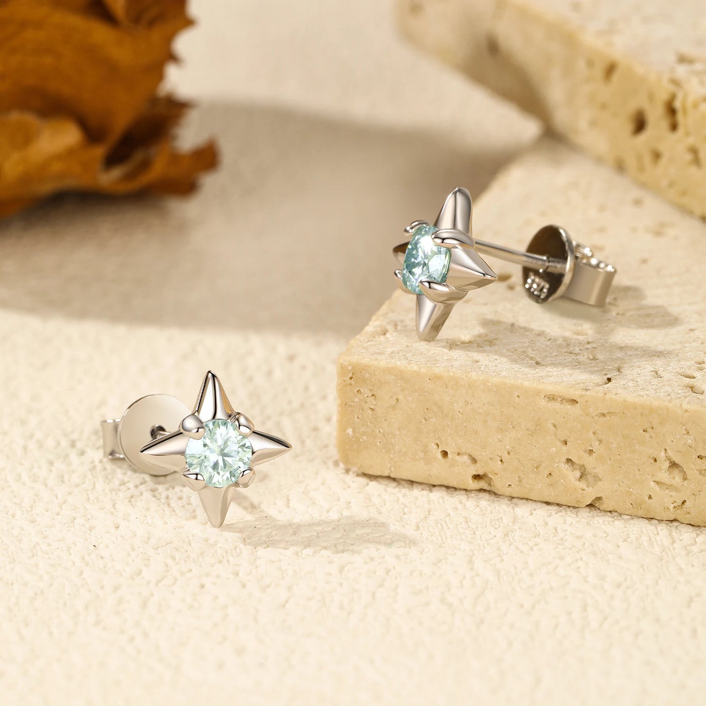 MODIAN D Color Clarity Moissanite Ear Studs 925 Sterling Silver Exquisite Darts Stud Earrings For Women Party Fine Jewelry