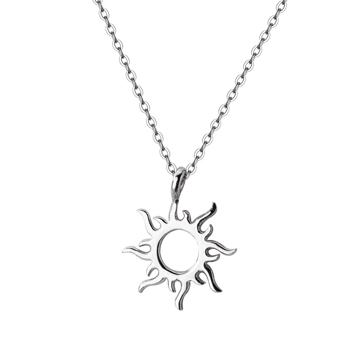 Modian Hot Sale Classic Sun God Necklace Fashion Charm 925 Sterling Silver Simple Lucky Pendants For Women Fine S925 Jewelry
