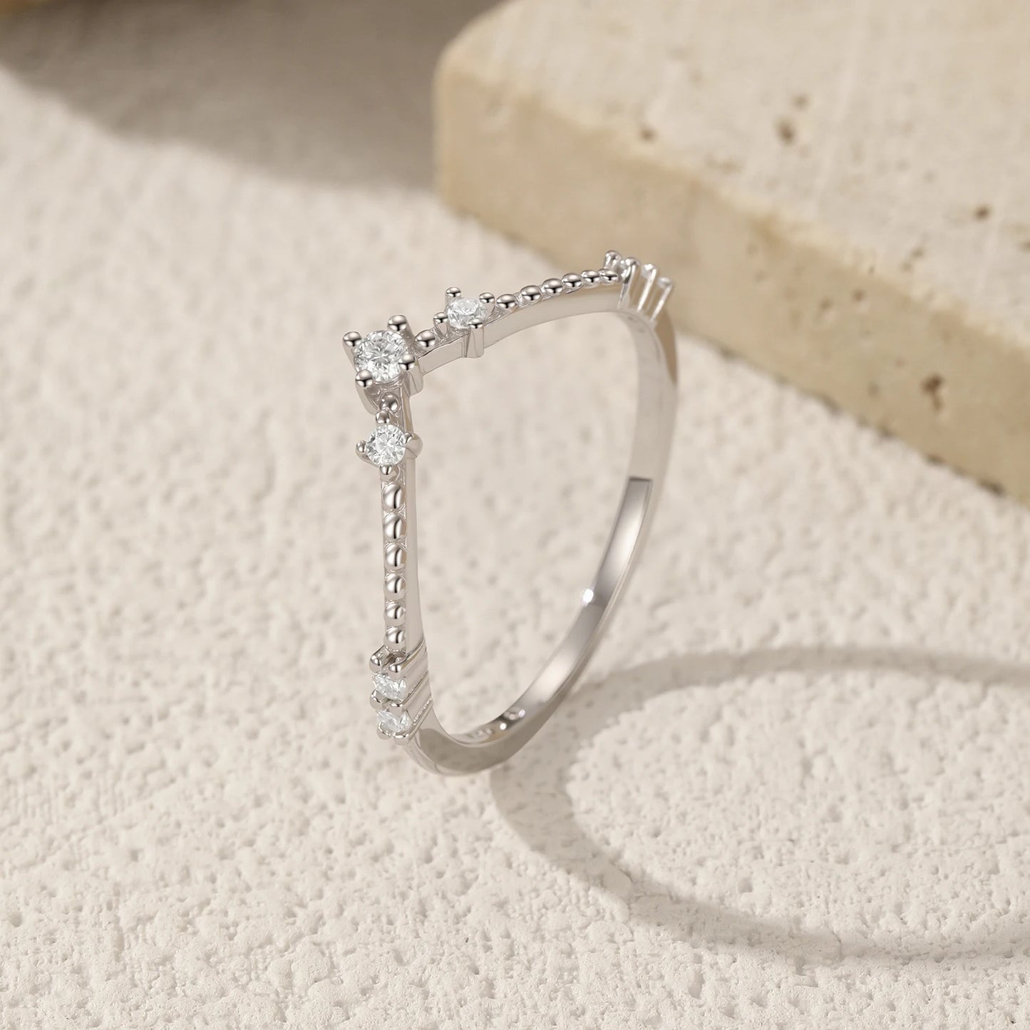 MODIAN D Color Moissanite Rings 925 Sterling Silver Exquisite Arrow Thin Finger Sparkling Rings For Women Wedding Fine Jewelry