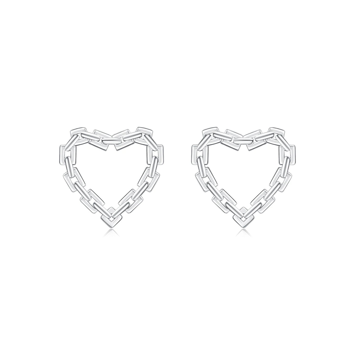 Pendientes de aro MODIAN de plata de ley 925 auténtica con forma de corazón clásico para mujer, aretes románticos, joyería fina hipoalergénica.