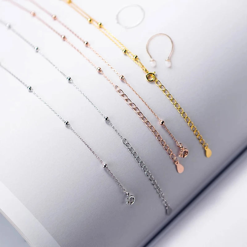 Collar Modian de plata de ley 925 con colgante en color rosa y dorado para mujer, joyería fina de moda.
