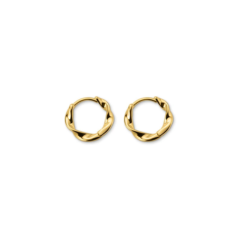Modian 2025 Autumn Fashion Irregular Hoop Earrings Charm Classic Round Gold Color Jewelry For Women Female Anniversary Gift