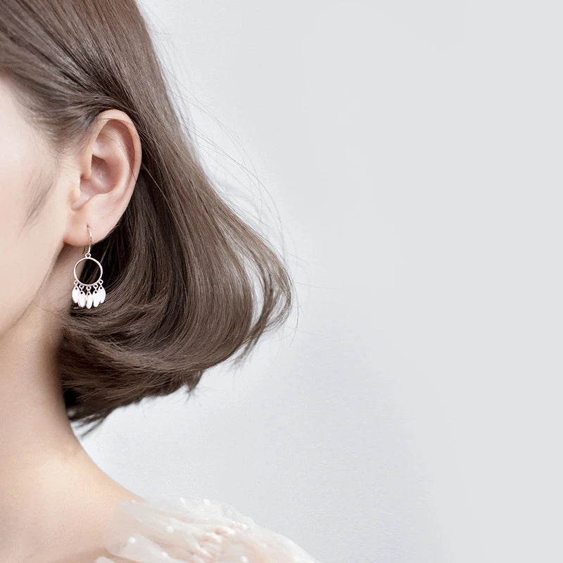 Modian New Style Vintage Dreamcatcher Swing Dangle Earrings For Women Sterling Silver 925 Fashion Drop Earring Female Jewelry
